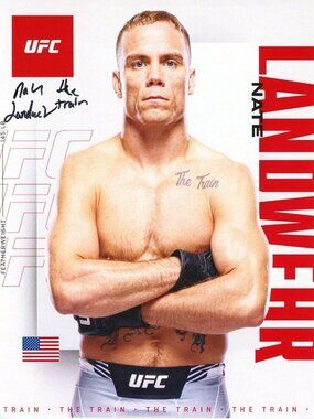 Nate Landwehr Signed UFC Photo 8.5x11 Autograph MMA Proof COA
